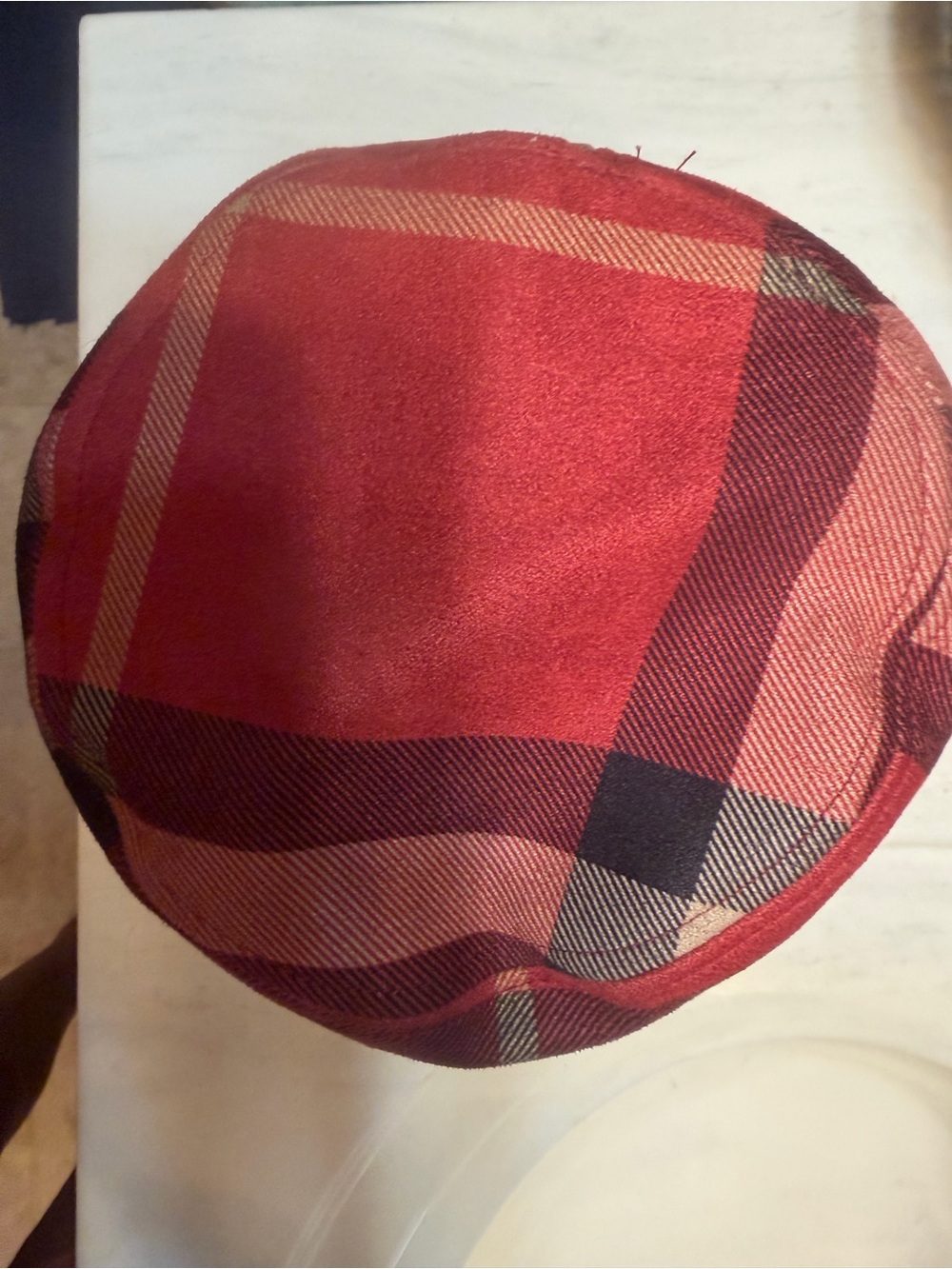 Plaid Red Bucket Hat - Women's Fashion Accessory - Picture 9 of 14